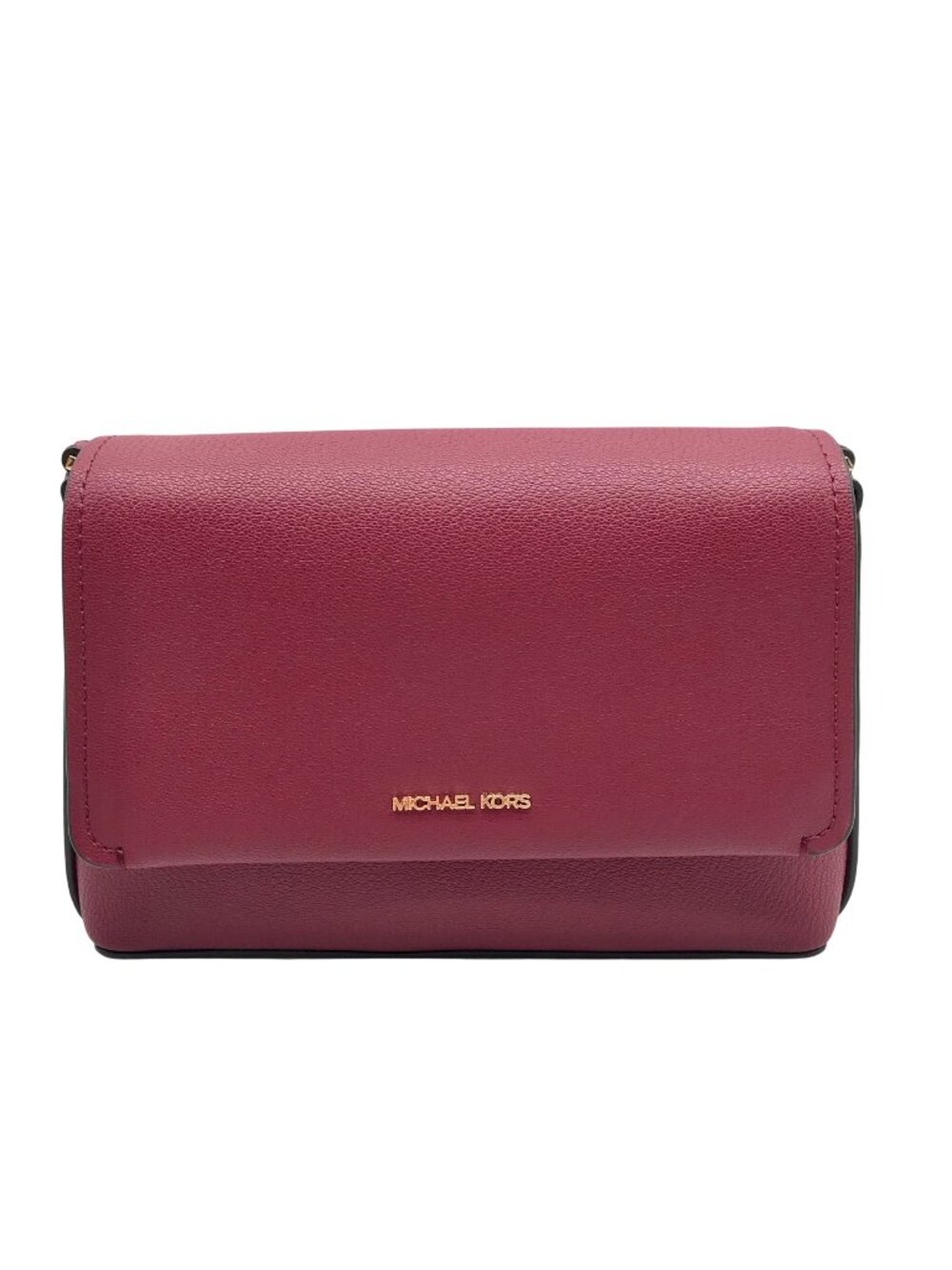 Michael Kors Mulberry Leather Small Nessa Messenger Crossbody Bag